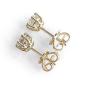 Preview: Brillant Diamant Ohrstecker Paar 750/- Gelbgold 18 Karat Gold 0,80 Karat G/VS
