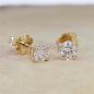 Preview: Brillant Diamant Ohrstecker Paar 750/- Gelbgold 18 Karat Gold 0,80 Karat G/VS
