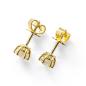 Preview: Brillant Diamant Ohrstecker 750 Gelbgold 18 Karat Gold 1,05 Karat G/VS