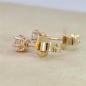 Preview: Brillant Diamant Ohrstecker 750/- Gelbgold 18 Karat Gold 0,50 Karat G/VS