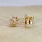 Preview: Diamant Ohrstecker 750 Gold - Gelbgold, 6 Krappen, 0,50 ct - 2 Brillanten IF/F - Luxus Ohrschmuck Damen