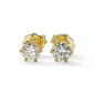 Preview: Brillant Diamant Ohrstecker 750/- Gelbgold 18 Karat Gold 0,50 Karat G/VS