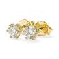 Preview: Brillant Diamant Ohrstecker 750/- Gelbgold 18 Karat Gold 0,50 Karat G/VS