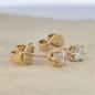 Preview: Diamant Ohrstecker 750 Gold - Gelbgold, 6 Krappen, 0,50 ct - 2 Brillanten IF/F - Luxus Ohrschmuck Damen