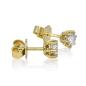 Preview: Diamant Ohrstecker 750 Gold - Gelbgold, 6 Krappen, 0,70 ct - 2 Brillanten IF/F - Luxus Ohrschmuck Damen