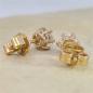 Preview: Brillant Diamant Ohrstecker Paar 750/- Gelbgold 18 Karat Gold 0,80 Karat G/VS