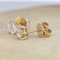Preview: Brillant Diamant Ohrstecker Paar 750/- Gelbgold 18 Karat Gold 0,80 Karat G/VS