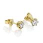 Preview: Diamant Ohrstecker 750 Gold - Gelbgold, 6 Krappen, 0,80 ct - 2 Brillanten IF/F - Luxus Ohrschmuck Damen