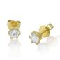Preview: Diamant Ohrstecker 750 Gold - Gelbgold, 6 Krappen, 0,80 ct - 2 Brillanten IF/F - Luxus Ohrschmuck Damen