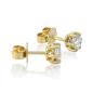 Preview: Diamant Ohrstecker 750 Gold - Gelbgold, 6 Krappen, 1,02 ct - 2 Brillanten IF/F - Luxus Ohrschmuck Damen