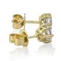 Preview: Diamant Ohrstecker 750 Gold - Gelbgold, 6 Krappen, 1,02 ct - 2 Brillanten IF/F - Luxus Ohrschmuck Damen