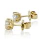 Preview: Diamant Ohrstecker 750 Gold - Gelbgold, 6 Krappen, 1,02 ct - 2 Brillanten IF/F - Luxus Ohrschmuck Damen
