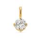 Preview: Brillant Diamant Anhänger 750/- Gelbgold 18 Karat Gold 0,52 Karat F/IF