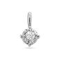 Preview: Luxus Diamant Anhänger 750 Gold (IF/F) - Weißgold, 0,52 ct - lupenrein, echter Brillantschmuck