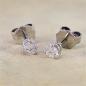 Preview: Brillant Diamant Ohrstecker Paar 750/- Weißgold 18 Karat Gold 0,42 Karat G/VS