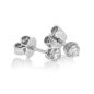 Preview: Brillant Diamant Ohrstecker Paar 750/- Weißgold 18 Karat Gold 0,42 Karat G/VS