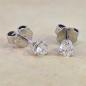 Preview: Brillant Diamant Ohrstecker Paar 750/- Weißgold 18 Karat Gold 0,42 Karat G/VS