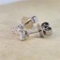 Preview: Brillant Diamant Ohrstecker Paar 750/- Weißgold 18 Karat Gold 0,42 Karat G/VS