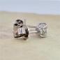 Preview: Brillant Diamant Ohrstecker Paar 750/- Weißgold 18 Karat Gold 0,50 Karat G/VS
