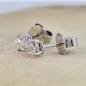 Preview: Brillant Diamant Ohrstecker Paar 750/- Weißgold 18 Karat Gold 0,50 Karat G/VS