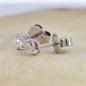 Preview: Brillant Diamant Ohrstecker Paar 750/- Weißgold 18 Karat Gold 0,50 Karat G/VS