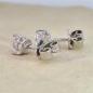 Preview: Brillant Diamant Ohrstecker 750/- Weißgold 18 Karat Gold 1,02 Karat G/VS