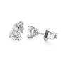 Preview: Brillant Diamant Ohrstecker 750/- Weißgold 18 Karat Gold 1,02 Karat G/VS