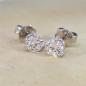Preview: Brillant Diamant Ohrstecker 750/- Weißgold 18 Karat Gold 1,02 Karat G/VS