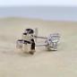 Preview: Brillant Diamant Ohrstecker Paar 750/- Weißgold 18 Karat Gold 0,40 Karat G/VS