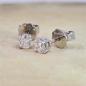 Preview: Brillant Diamant Ohrstecker Paar 750/- Weißgold 18 Karat Gold 0,40 Karat G/VS