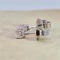 Preview: Brillant Diamant Ohrstecker Paar 750/- Weißgold 18 Karat Gold 0,40 Karat G/VS