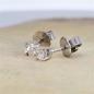 Preview: Brillant Diamant Ohrstecker Paar 750/- Weißgold 18 Karat Gold 0,50 Karat G/VS