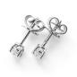 Preview: Brillant Diamant Ohrstecker Paar 750/- Weißgold 18 Karat Gold 0,50 Karat G/VS