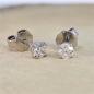 Preview: Brillant Diamant Ohrstecker Paar 750/- Weißgold 18 Karat Gold 0,50 Karat G/VS
