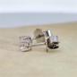 Preview: Brillant Diamant Ohrstecker Paar 750/- Weißgold 18 Karat Gold 0,50 Karat G/VS