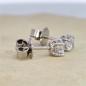 Preview: Brillant Diamant Ohrstecker Paar 750/- Weißgold 18 Karat Gold 0,60 Karat G/VS