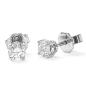 Preview: Brillant Diamant Ohrstecker Paar 750/- Weißgold 18 Karat Gold 0,60 Karat G/VS