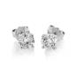 Preview: Brillant Diamant Ohrstecker 750/- Weißgold 18 Karat Gold 1,43 Karat G/VS