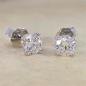 Preview: Brillant Diamant Ohrstecker 750/- Weißgold 18 Karat Gold 1,43 Karat G/VS