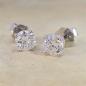 Preview: Brillant Diamant Ohrstecker 750/- Weißgold 18 Karat Gold 1,43 Karat G/VS