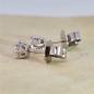 Preview: Brillant Diamant Ohrstecker Paar 750/- Weißgold 18 Karat Gold 0,42 Karat G/VS