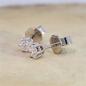 Preview: Brillant Diamant Ohrstecker Paar 750/- Weißgold 18 Karat Gold 0,42 Karat G/VS