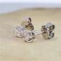 Preview: Brillant Diamant Ohrstecker Paar 750/- Weißgold 18 Karat Gold 0,50 Karat G/VS