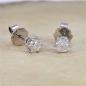 Preview: Brillant Diamant Ohrstecker Paar 750/- Weißgold 18 Karat Gold 0,50 Karat G/VS