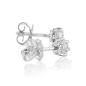 Preview: Luxus Diamant Ohrstecker 750 Gold (IF/F) - Weißgold, 6 Krappen, 0,50 ct - lupenrein, echter Brillantschmuck