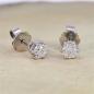 Preview: Brillant Diamant Ohrstecker Paar 750/- Weißgold 18 Karat Gold 0,50 Karat G/VS