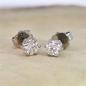 Preview: Brillant Diamant Ohrstecker Paar 750/- Weißgold 18 Karat Gold 0,60 Karat G/VS