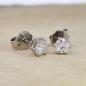 Preview: Brillant Diamant Ohrstecker Paar 750/- Weißgold 18 Karat Gold 0,60 Karat G/VS