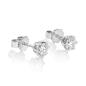 Preview: Brillant Diamant Ohrstecker Paar 750/- Weißgold 18 Karat Gold 0,80 Karat G/VS