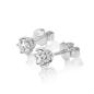 Preview: Brillant Diamant Ohrstecker Paar 750/- Weißgold 18 Karat Gold 0,80 Karat G/VS